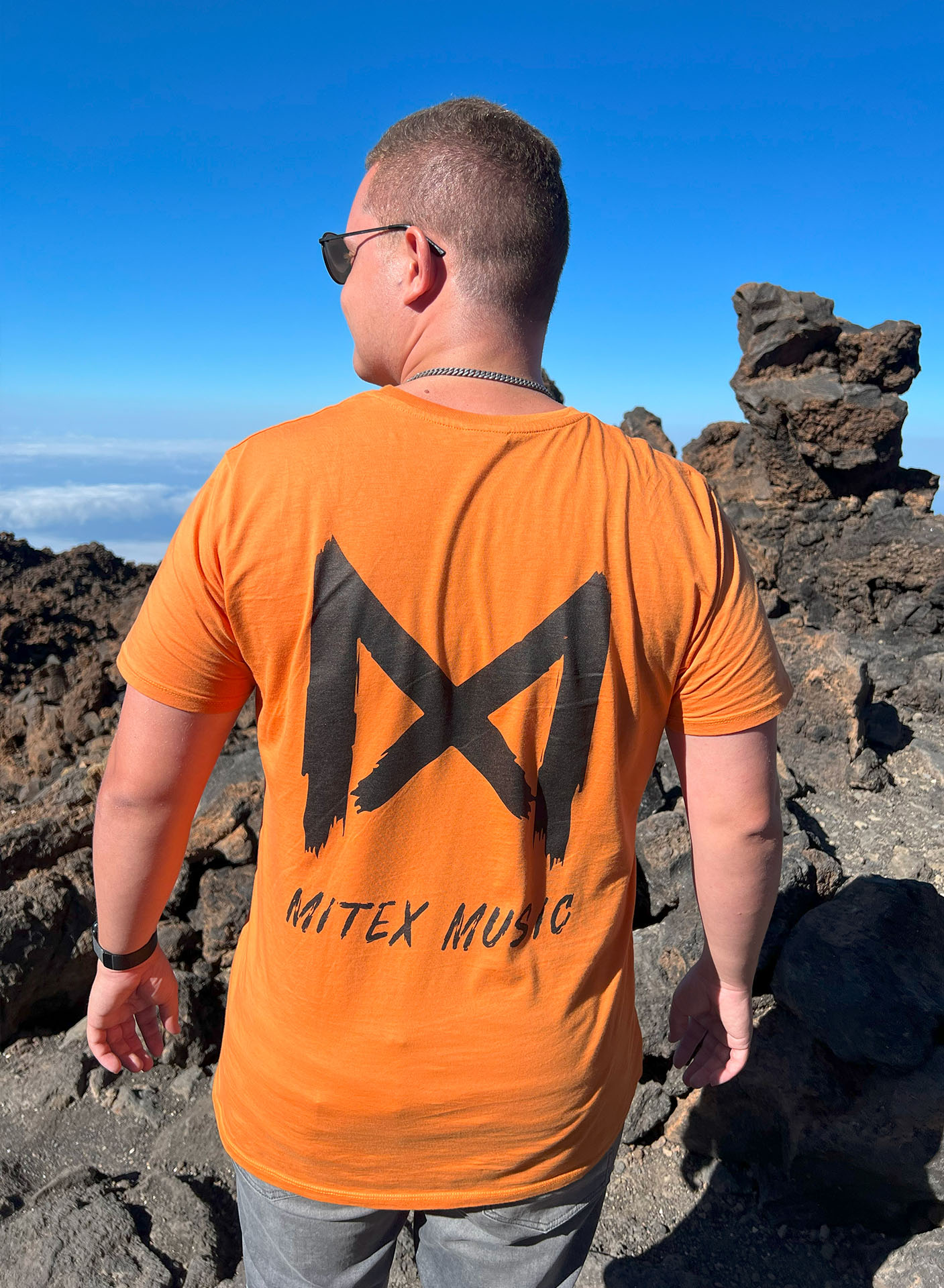 MiteX wearing a MiteX T-Shirt in Teneriffe